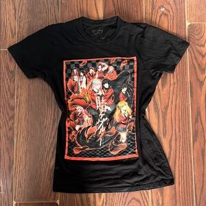 Black Fitted Graphic T-Shirt